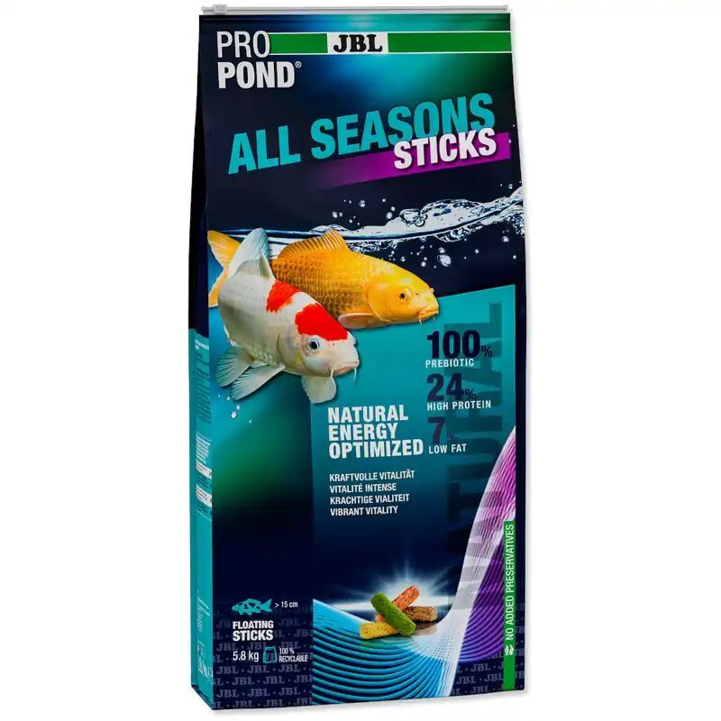 JBL ProPond All Seasons 5,8 kg -Ganzjahresfutter für Koi und Teichfische- Billig